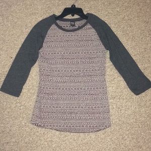 Sirens & Dolls Graphic Baseball Tee 3/4 Sleeve